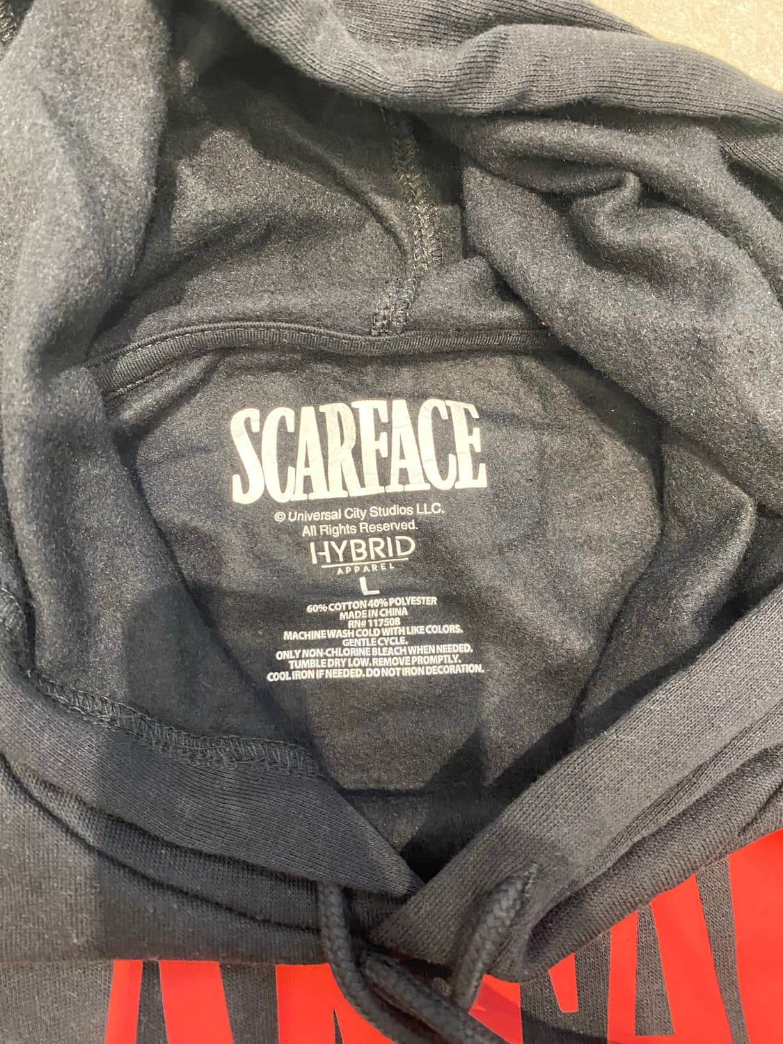 스카페이스 프린팅 후드티 L 상품이미지3