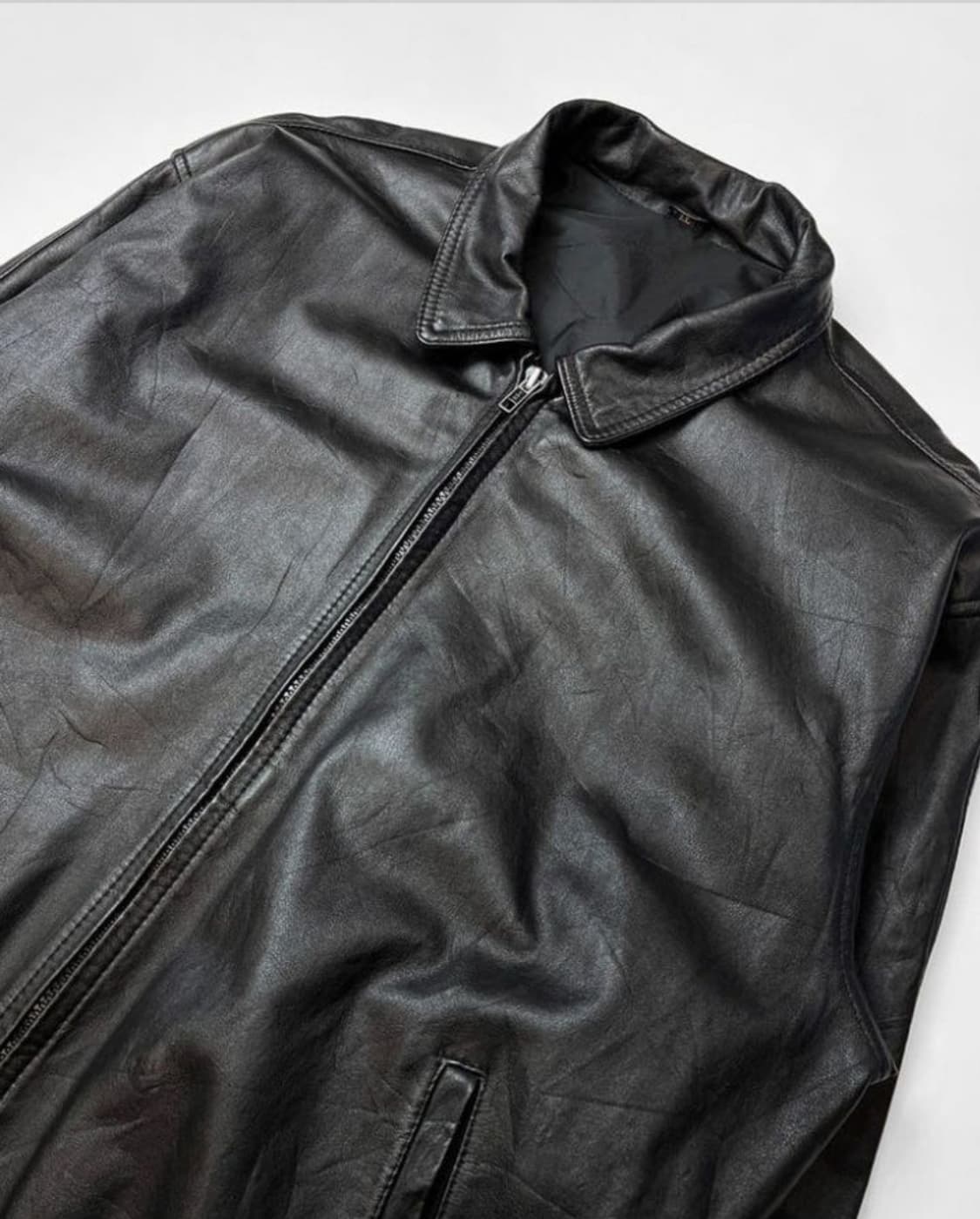 빈티지 양가죽 자켓 블루종 상품이미지2