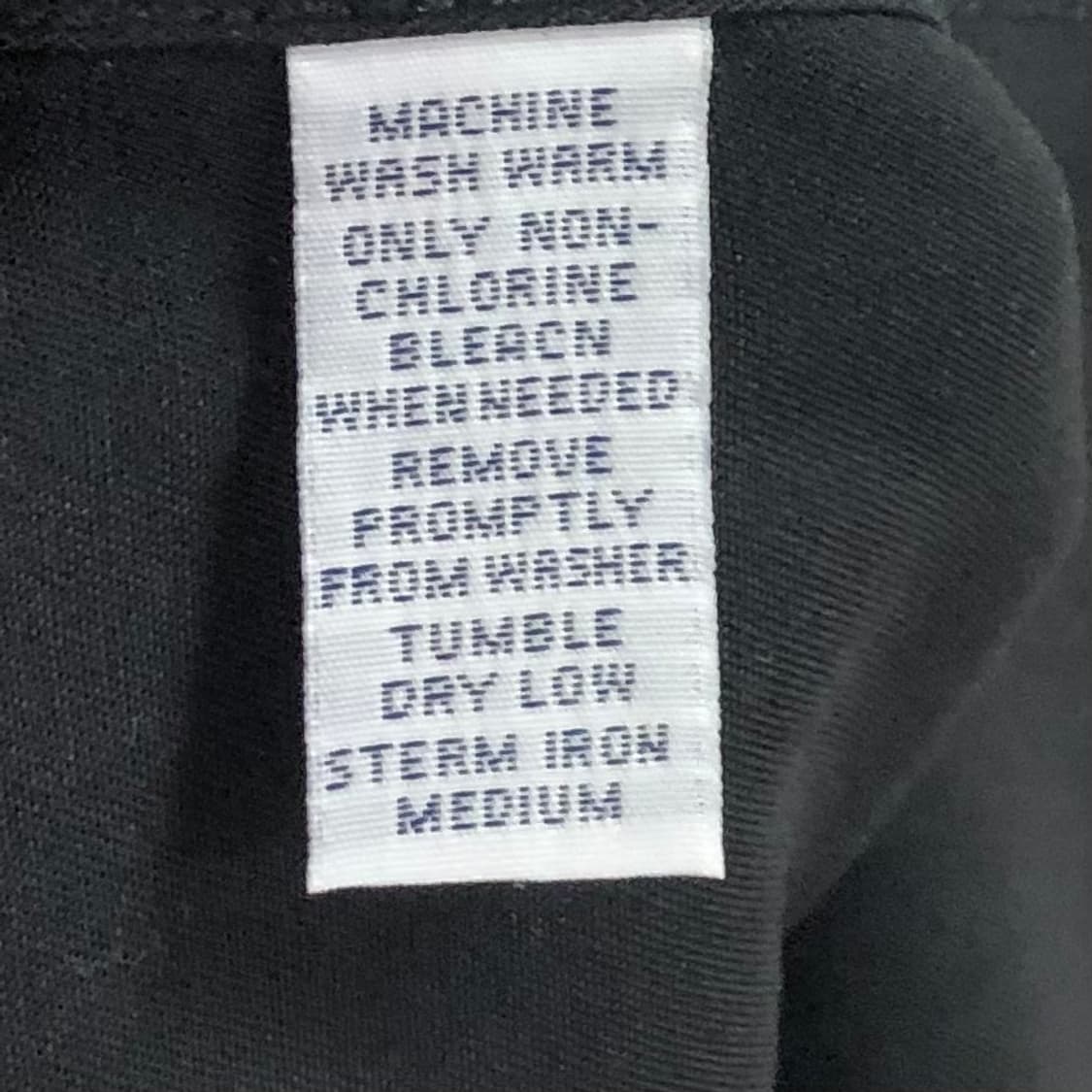 XL 폴로 블랙 솔리드코튼 셔츠 상품이미지4