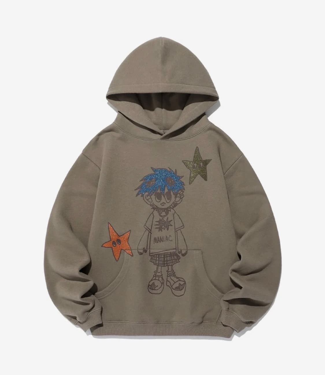 나이스고스트클럽 후드티 브라운 LITTLE GHOST BOY HOODIE 상품이미지1