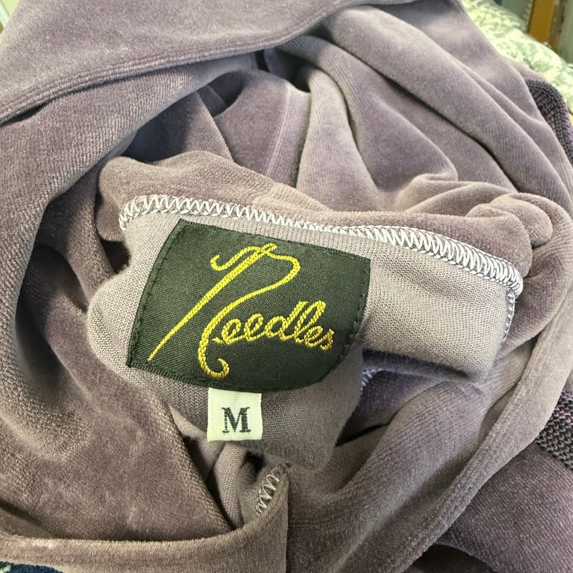 니들스 벨루어 후드티 퍼플 상품이미지5