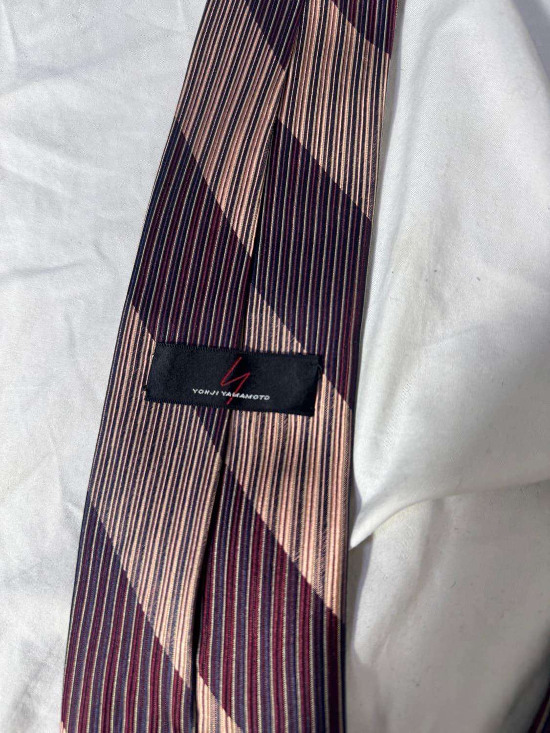 요지야마모토 패턴 실크 넥타이 상품이미지5