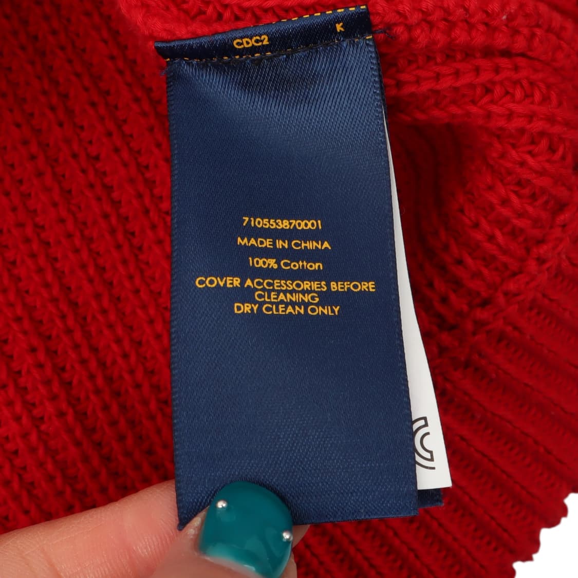 폴로 랄프로렌 레드 더플 가디건 상품이미지10