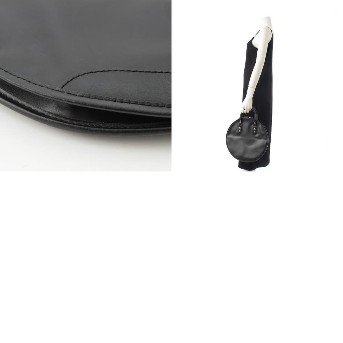 꼼데가르송 레더 라운드 핸드백 상품이미지8