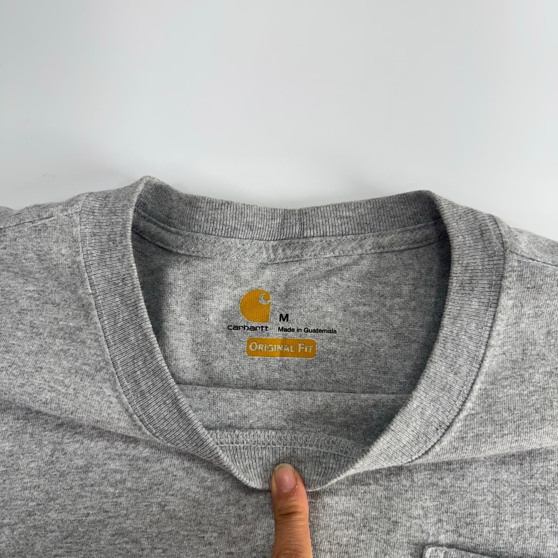 Carhartt 칼하트 원포켓 그레이 반팔  상품이미지5