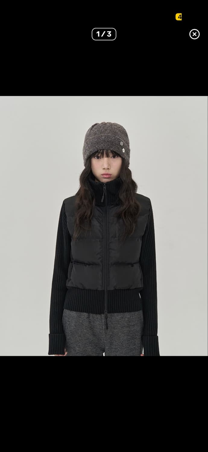 토피 우먼 버튼 비니 상품이미지2