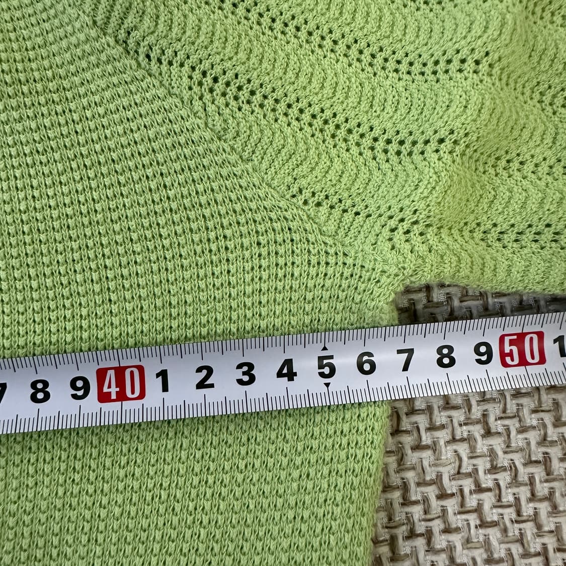 66 칼라거펠트 반팔 니트(단추1개X) 0407D 상품이미지5