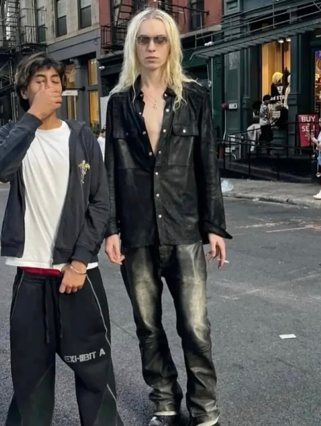 릭오웬스 레더 셔츠 상품이미지1