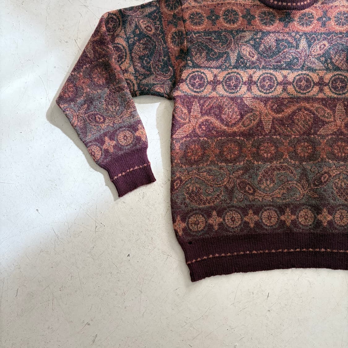 90s Tricots St Raphael 빈티지 에스닉 니트 스웨터 M 상품이미지3