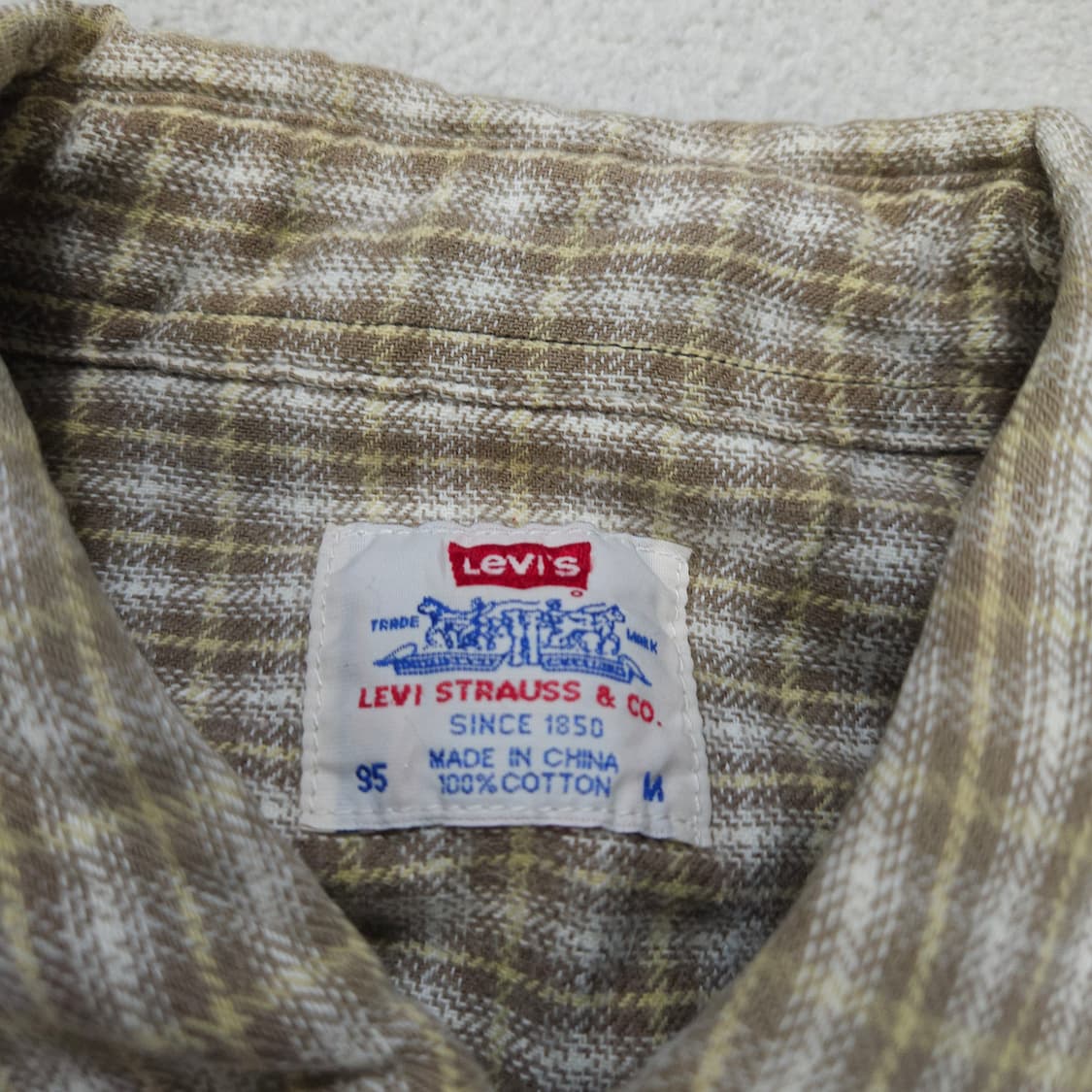 00s 리바이스 체크 셔츠 M 상품이미지4