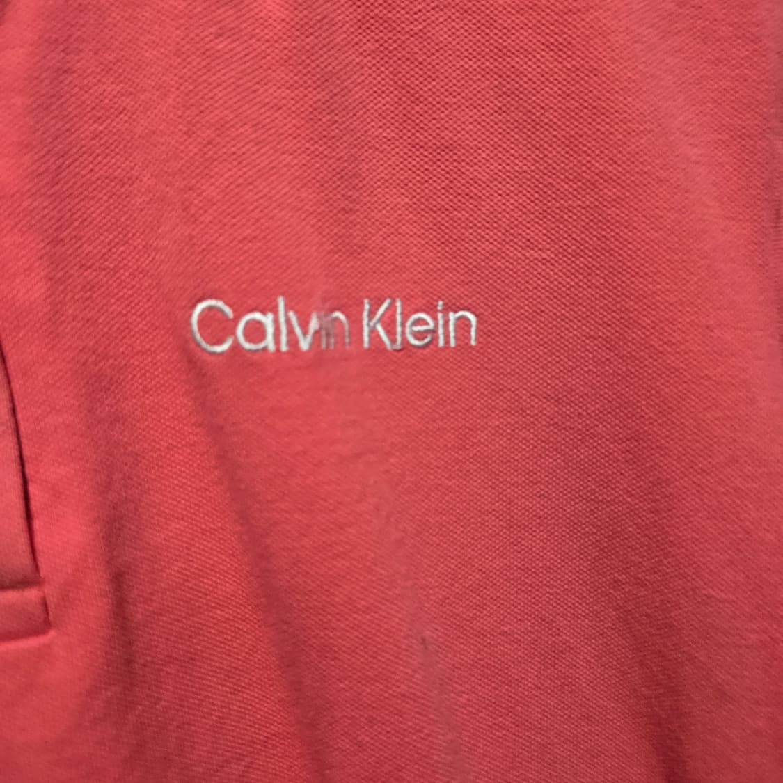 캘빈클라인 핑크 CK 로고 반팔 폴로티  상품이미지3