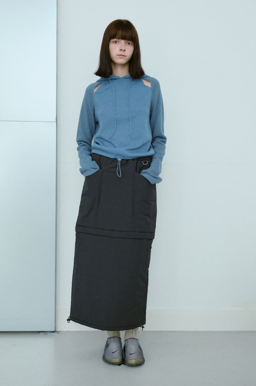 [타입서비스] KNITTED SIDE SLIT HOODIE 상품이미지6