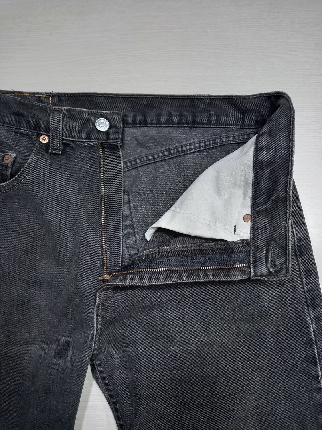 32 90's 리바이스505 RedPont 일자진 블랙 32-316 상품이미지7