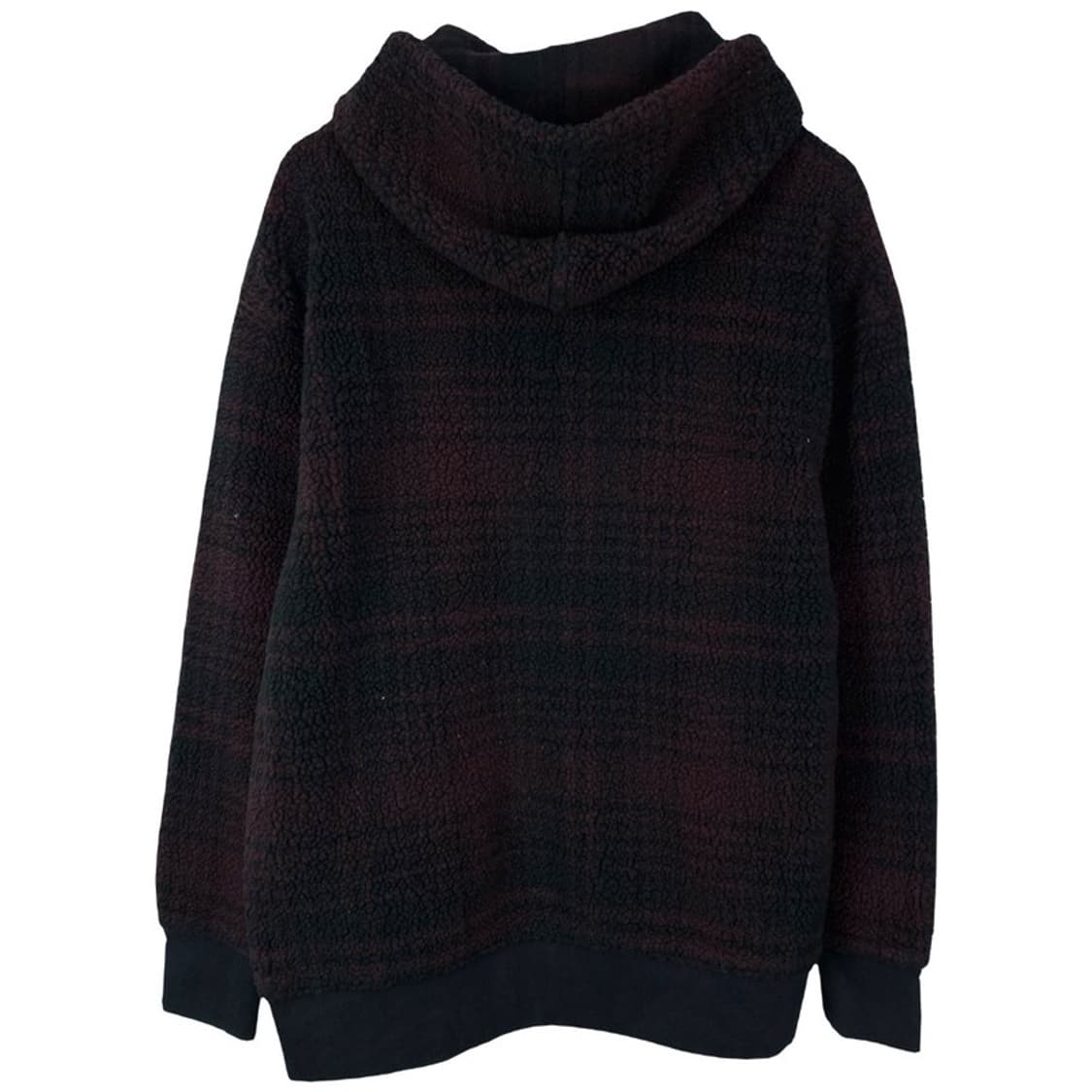 리바이스 체크 패턴 오버핏 뽀글이 후리스 후드티 M16601 상품이미지3