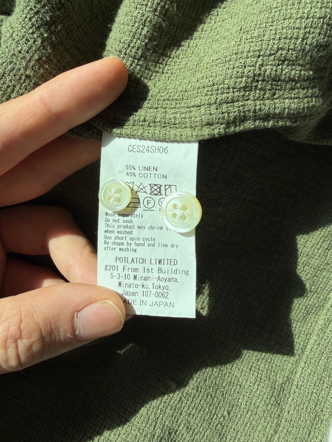 카브엠트 CL 오픈 셔츠 올리브 xl 상품이미지4