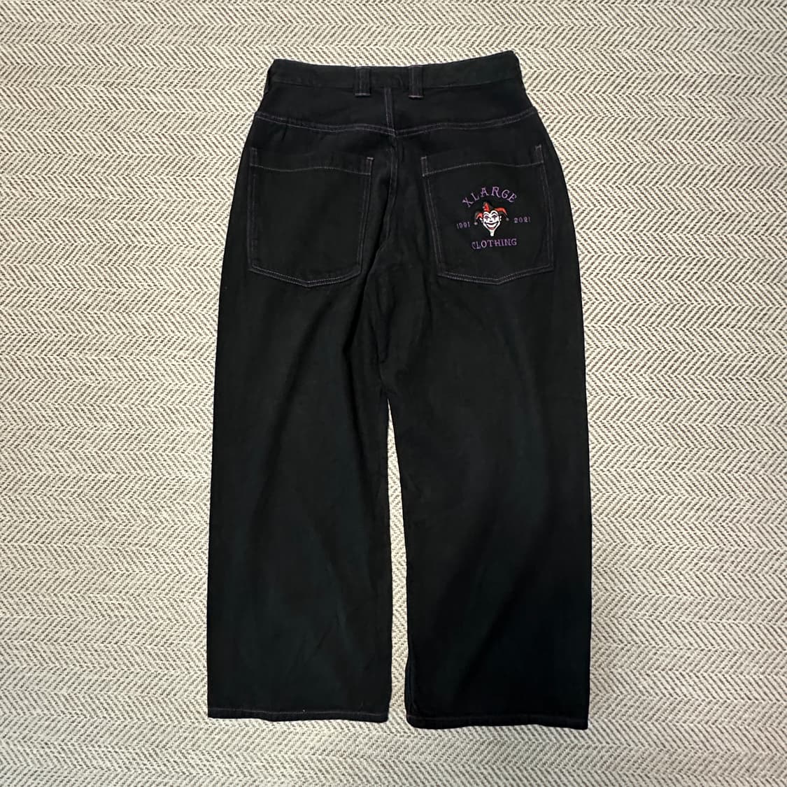 X-LARGE work wide pants black 상품이미지2