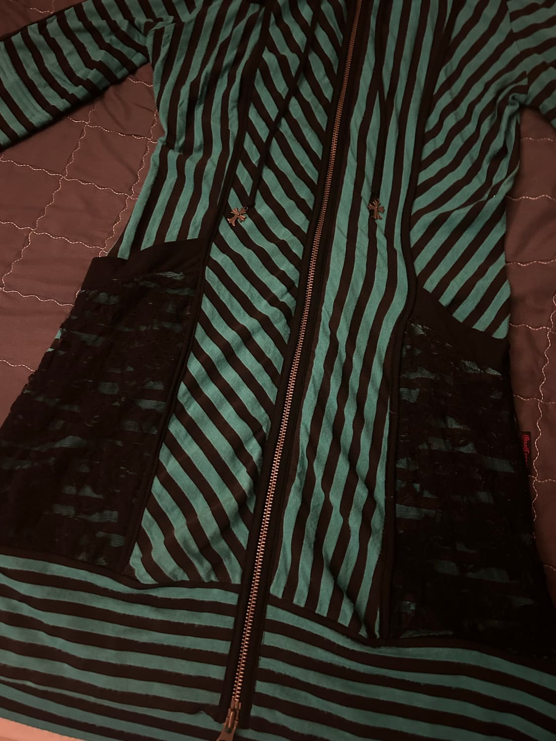 Ozzcroce 오즈온 스트라이프 후드집업 원피스 상품이미지2