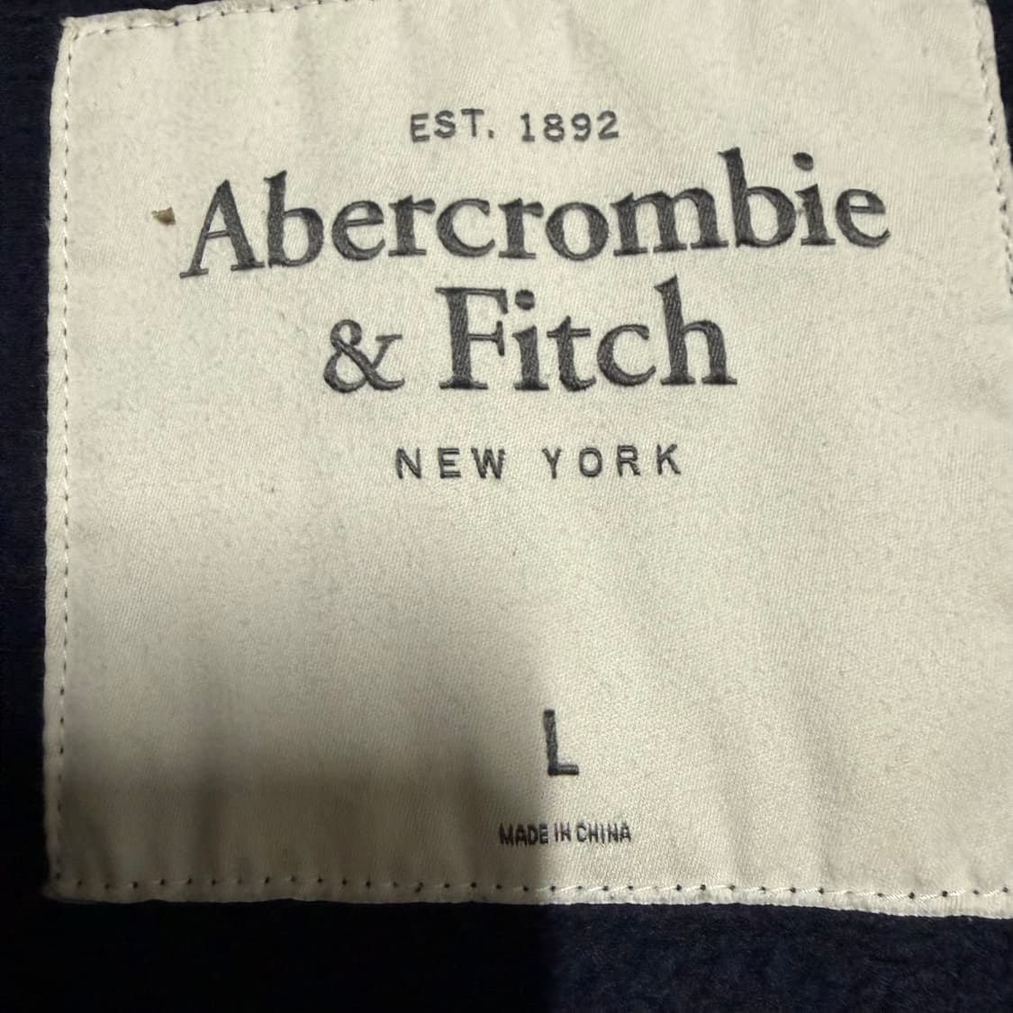 아베크롬비 블랙 후드집업 L 상품이미지3