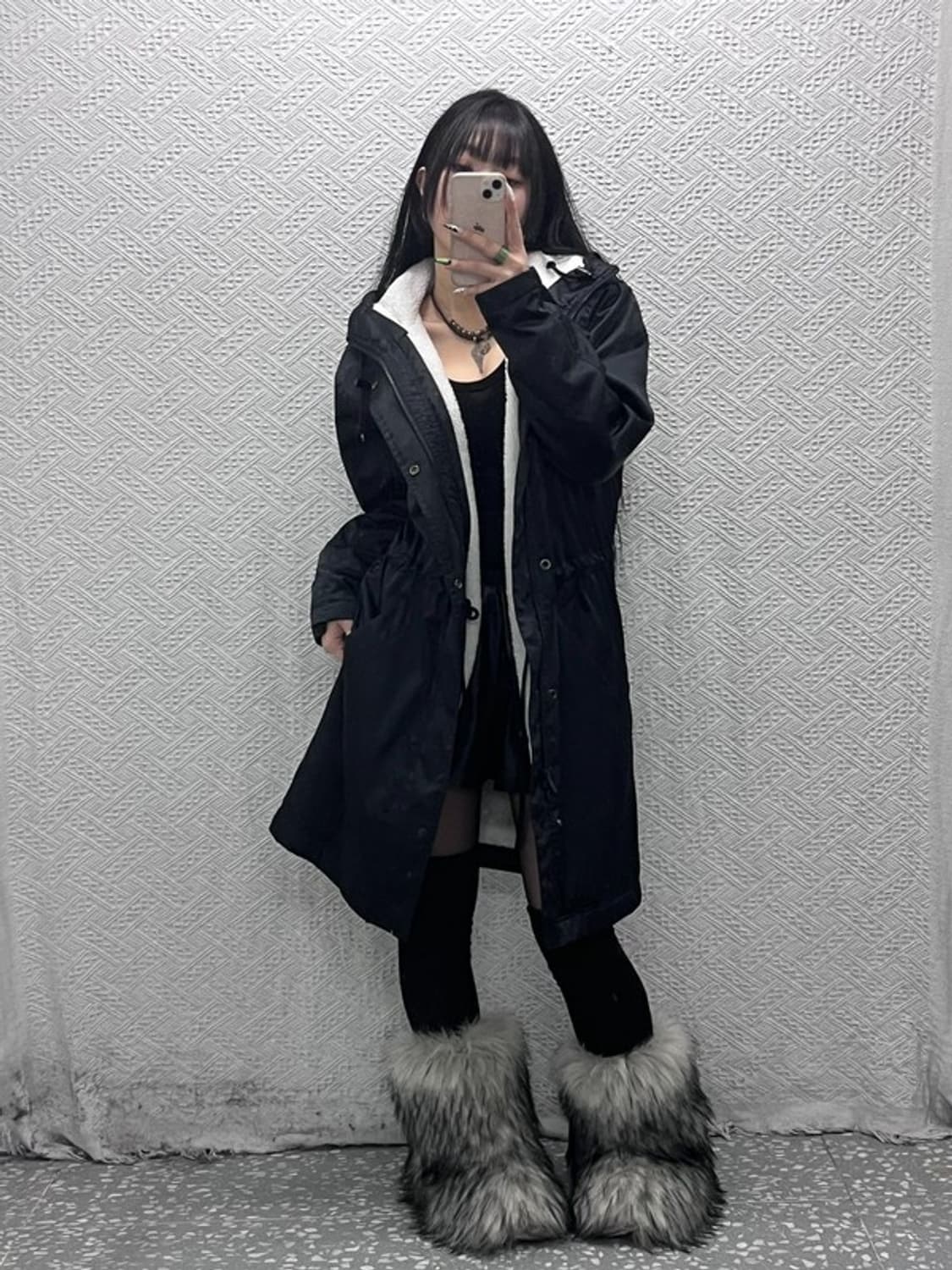 나이키 올드스쿨 스트링 슬림핏 양털 돕바 패딩 S C08856 상품이미지1