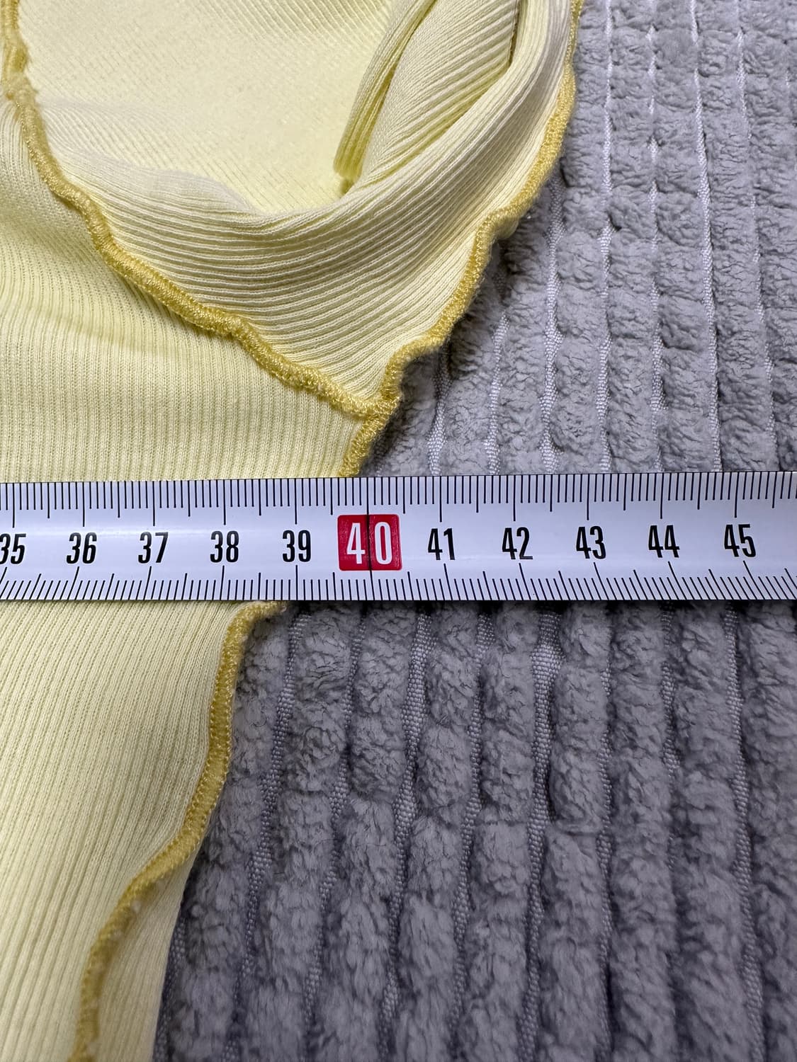 디젤 옐로우 골지 가디건 상품이미지6