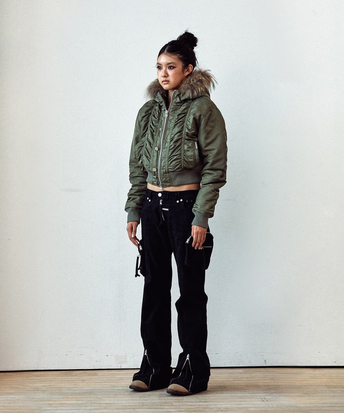 더 바이닐 하우스 퍼 후드 MA-1 자켓 상품이미지2