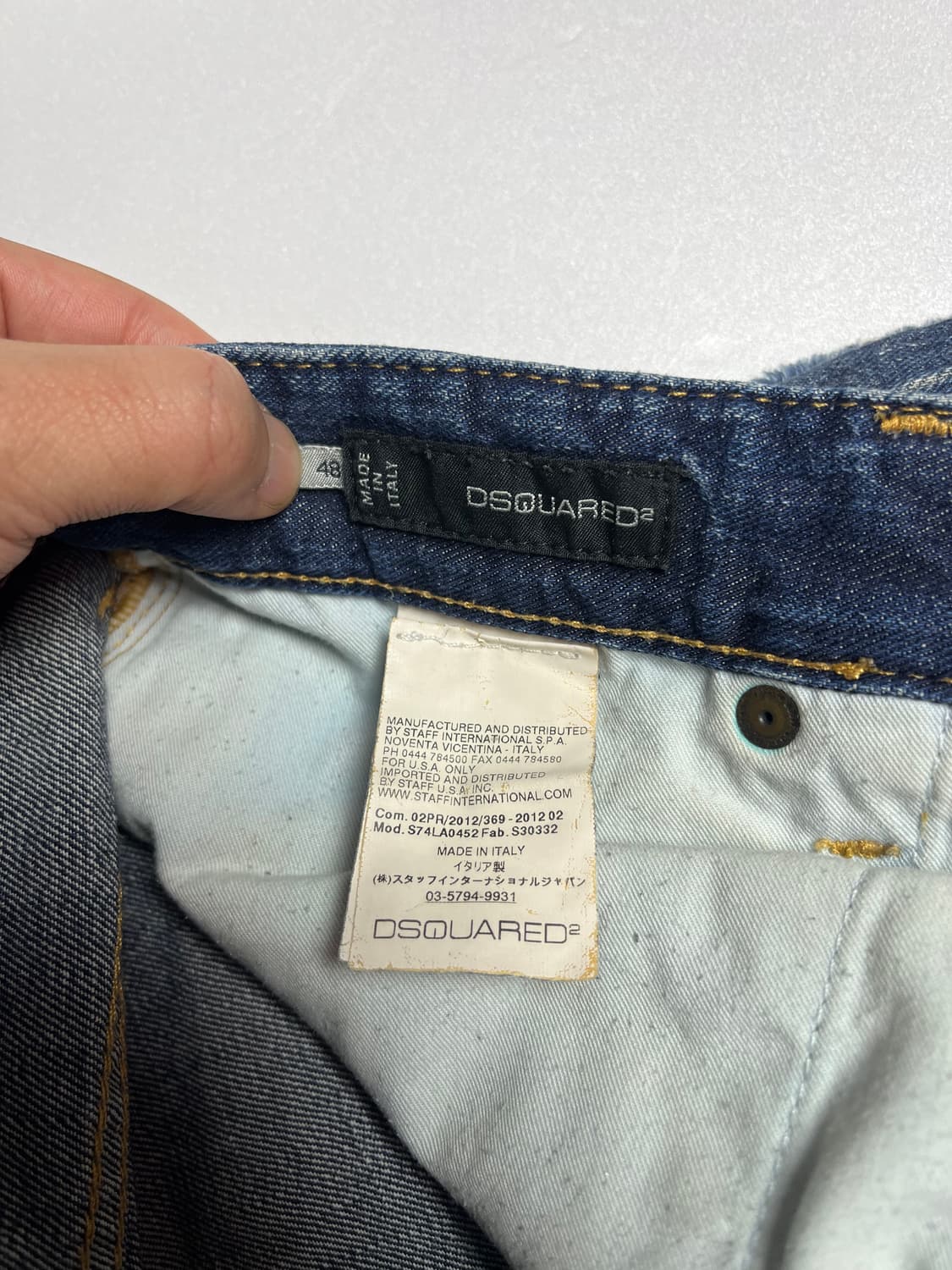 디스퀘어드2 빈티지 데미지 워싱 데님 팬츠 32 상품이미지3