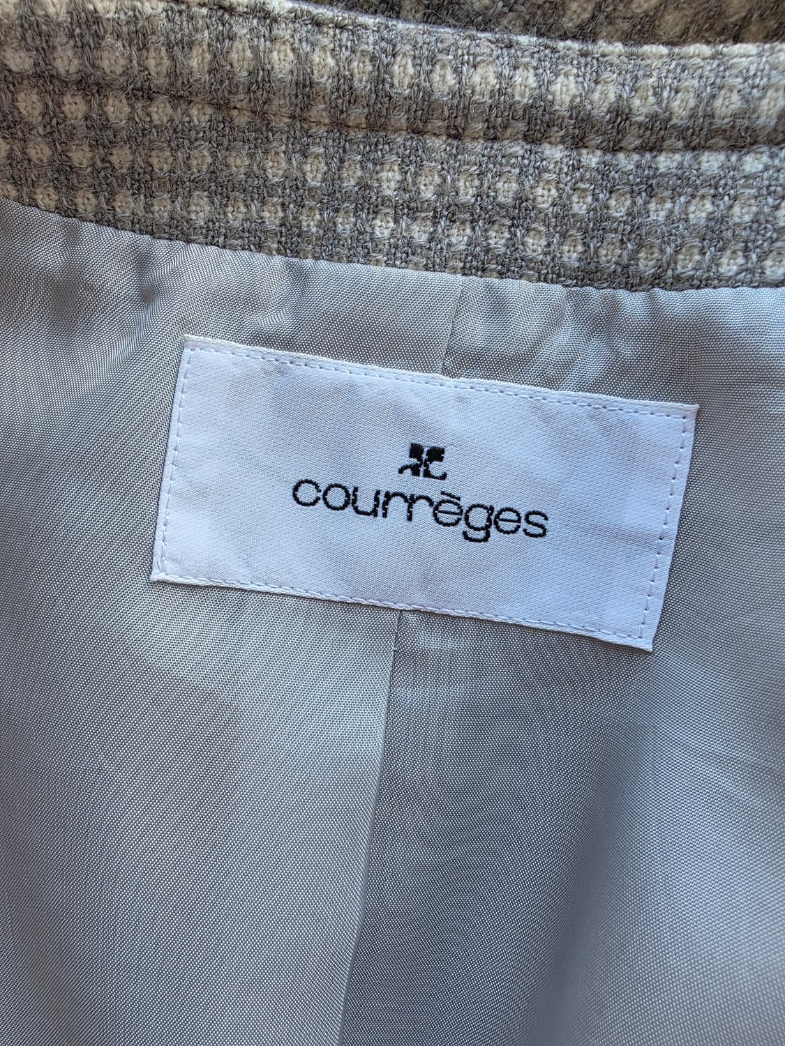 courreges 꾸레쥬 각인 집업 트위드 셋업 상품이미지6