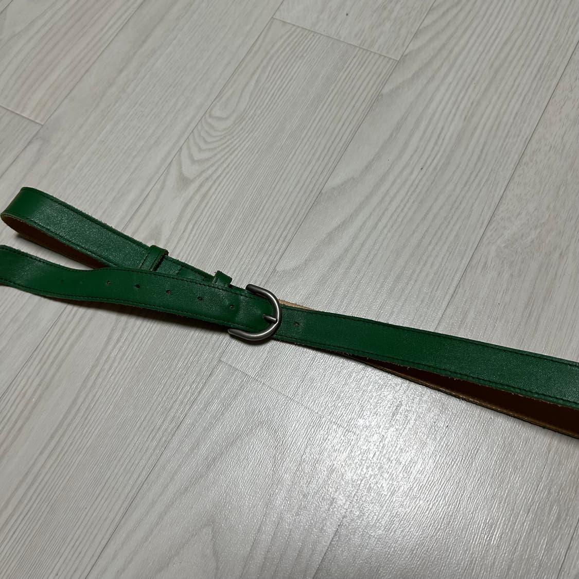 [95] 라보트가르디안 25mm 그린 레더벨트 상품이미지3