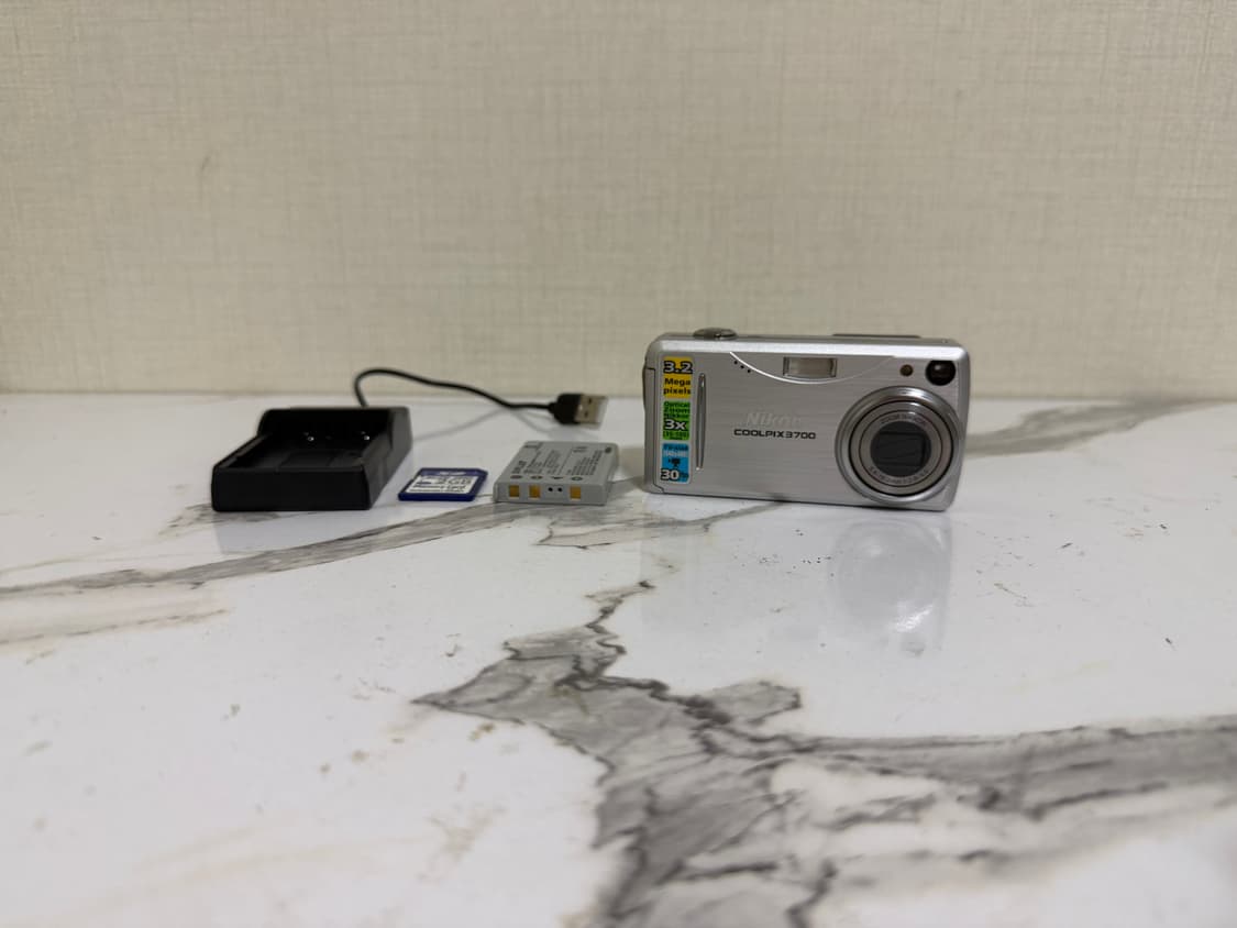 니콘 쿨픽스 3700(E3700)실버 카메라 풀세트 한국어지원 상품이미지1