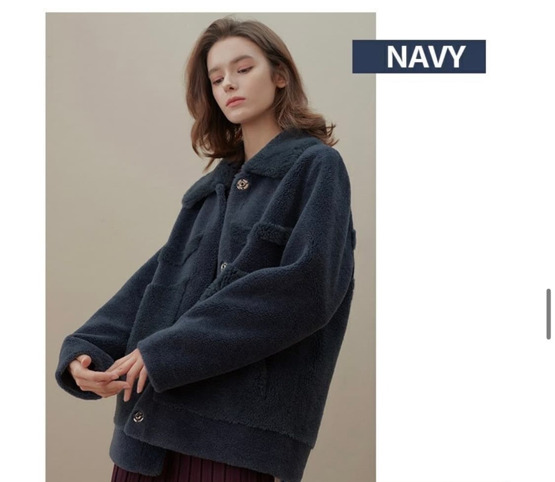 유니지 양모100% 퍼자켓 상품이미지1