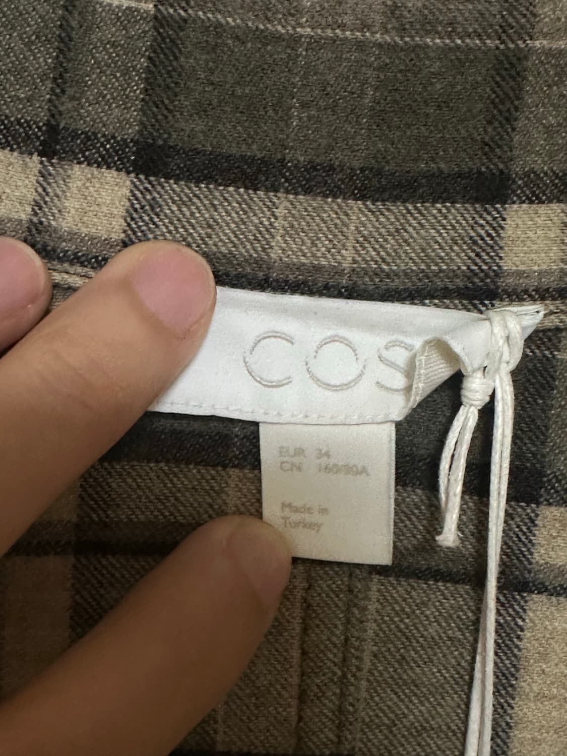 코스 체크 셔츠 원피스 상품이미지7