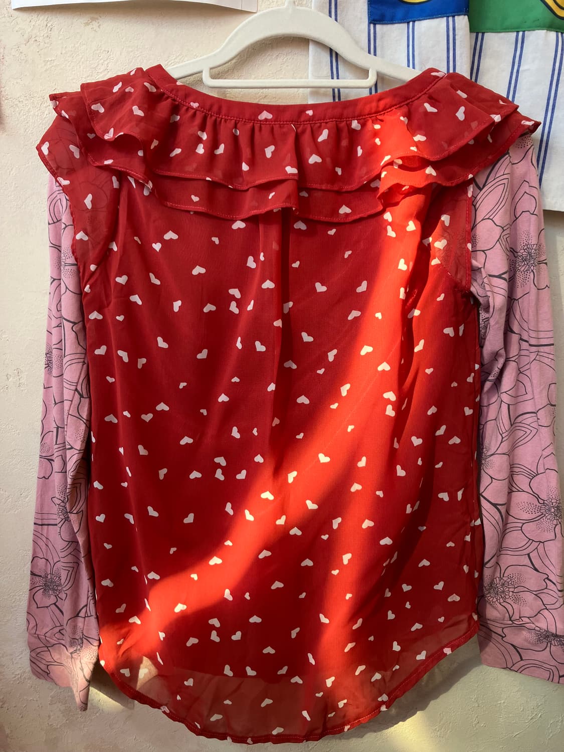 jpn 하트 레이어드 블라우스 상품이미지4