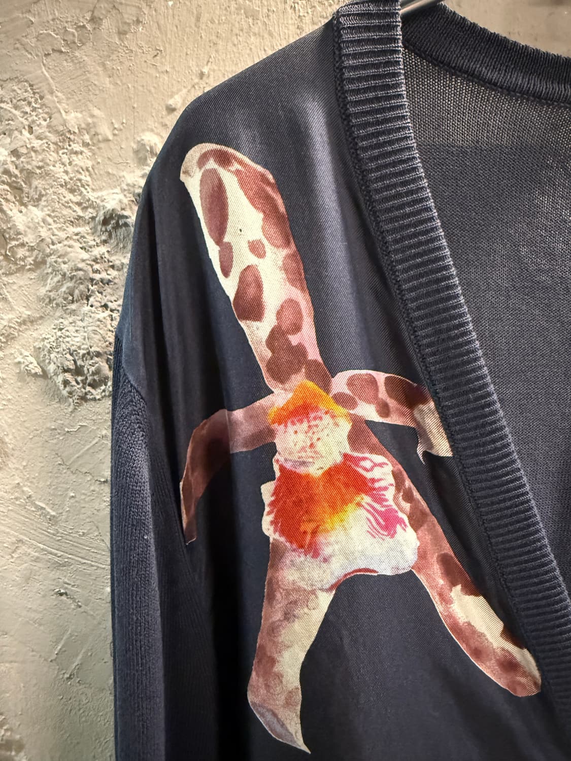 살바토레 페라가모 실크 프린트 니트 가디건 L 상품이미지4