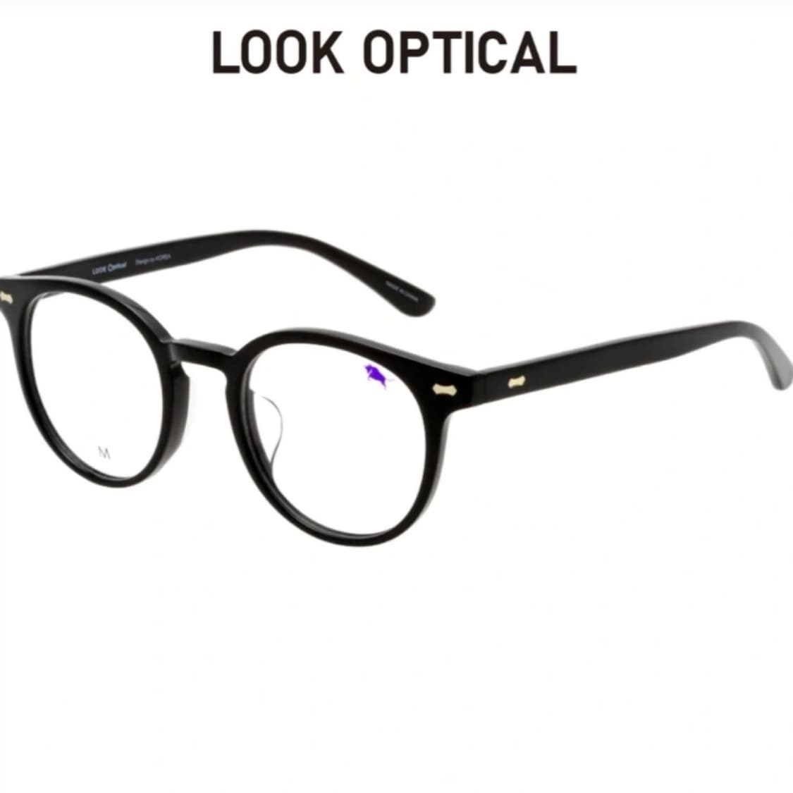 룩옵티컬 원형 뿔테 안경 상품이미지1