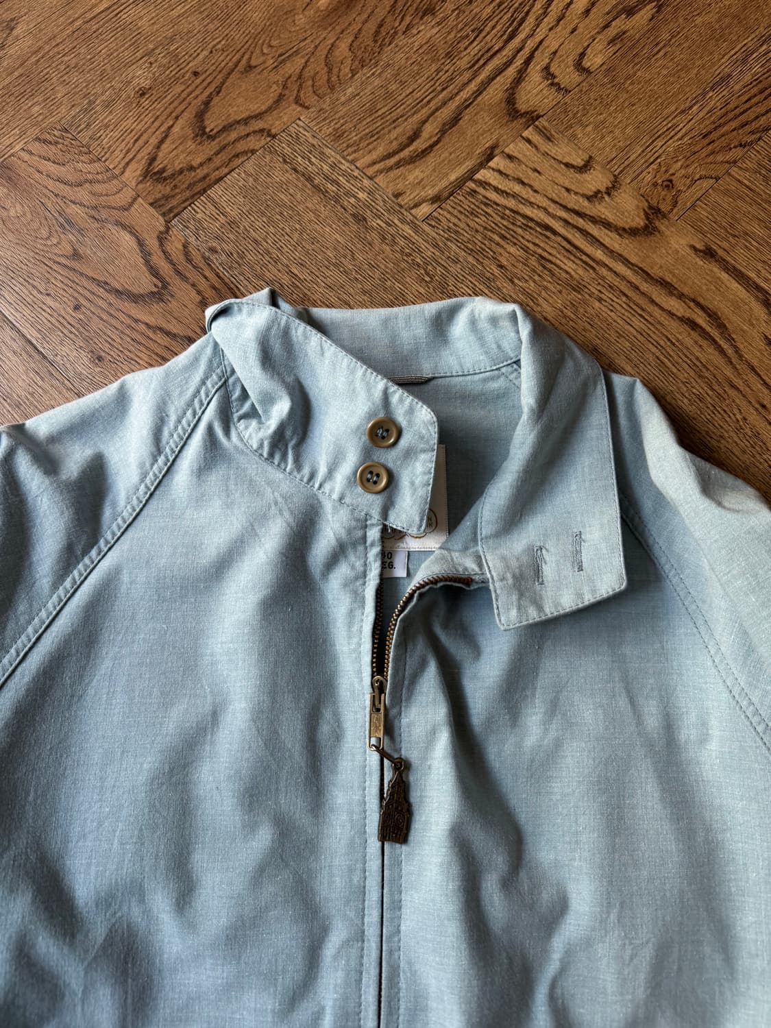 [L]60's 런던포그 Made in USA 샴브레이 드리즐러 자켓 상품이미지3