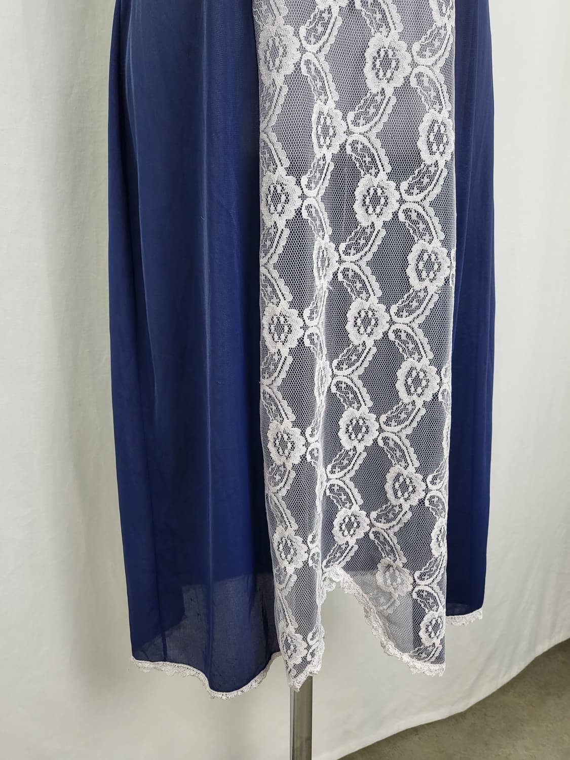 빈티지 딥 네이비 롱 슬립 원피스 상품이미지4