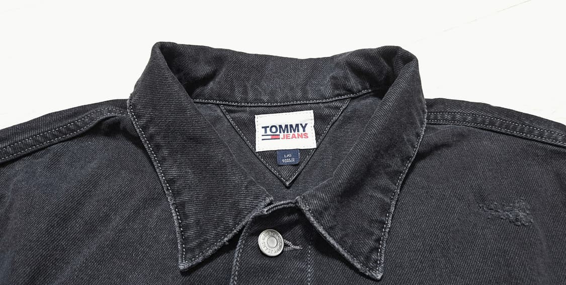 {새상품/초레어} 타미 흑청 데님 자켓 [L] 상품이미지4