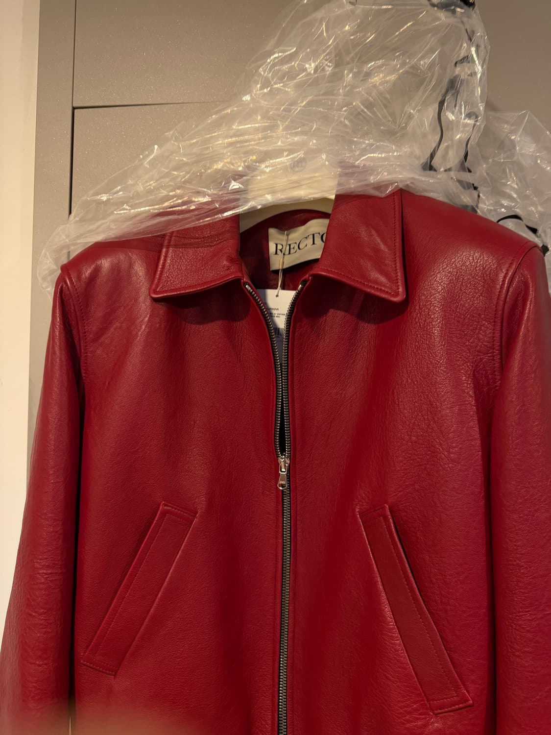 렉토 벤고트 레드 레더 L사이즈 새상품 상품이미지4