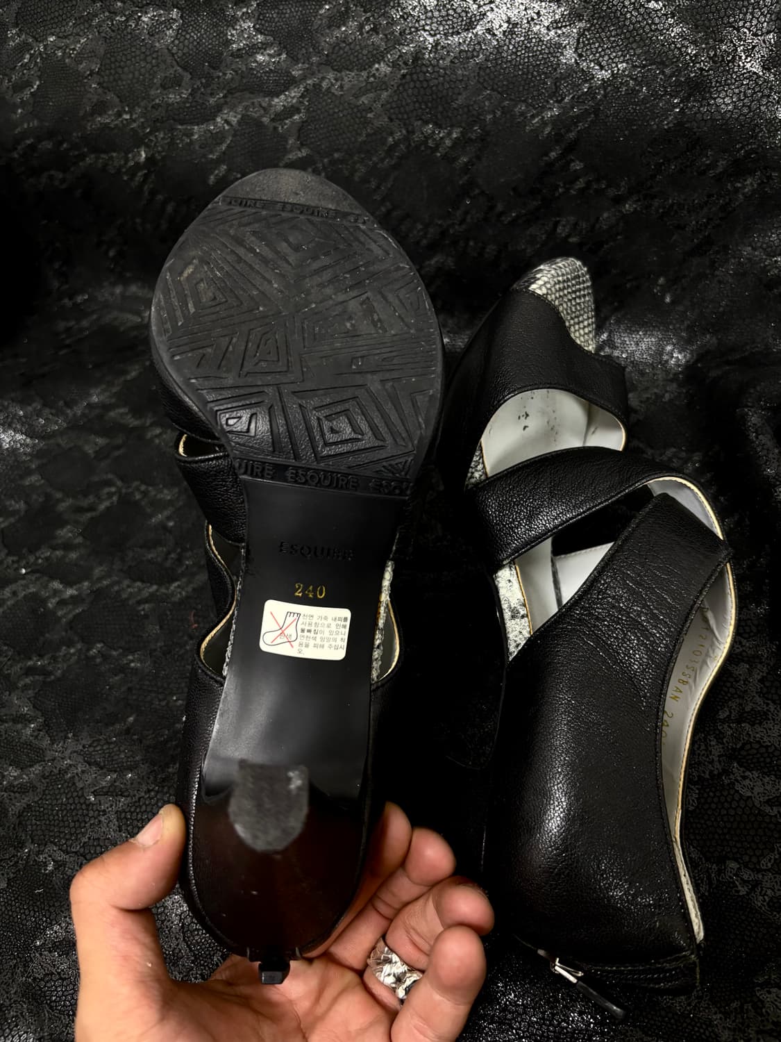 “ESQUIRE” 00’s Python Pattern wedge heel 상품이미지9