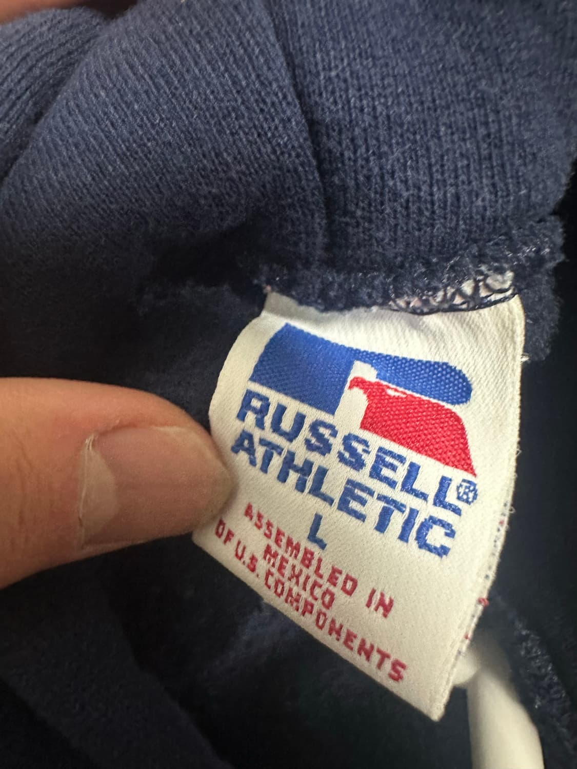 90s 러셀 후드집업 네이비 상품이미지4