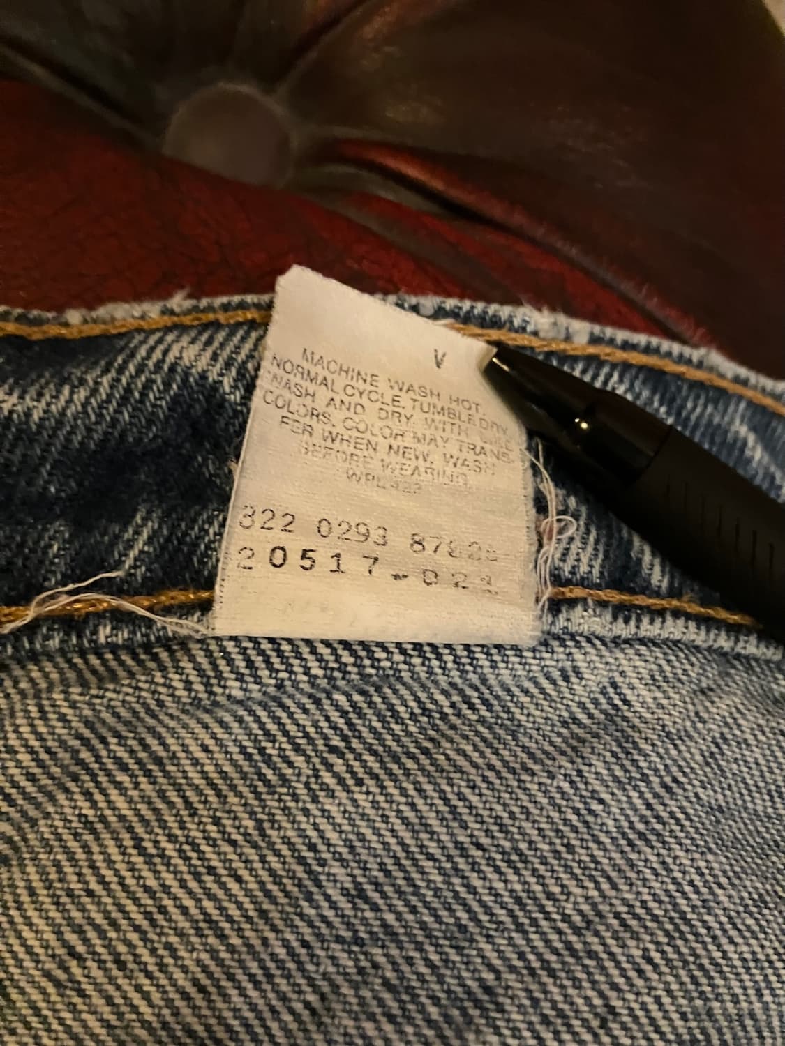 빅사이즈 90s USA 빈티지 리바이스 517 부츠컷 데님 팬츠 상품이미지10