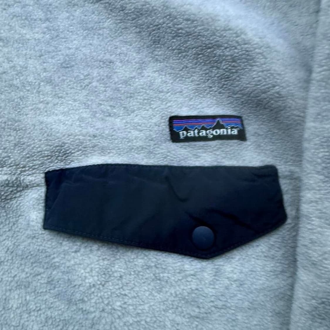 15FW 파타고니아 신칠라 스냅-T 그레이 네이비 플리스 상품이미지3