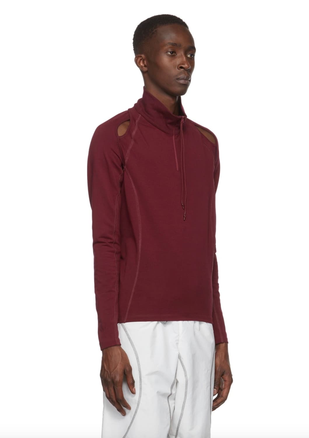 Saul nash 버건디 트위스트 집업 상품이미지1