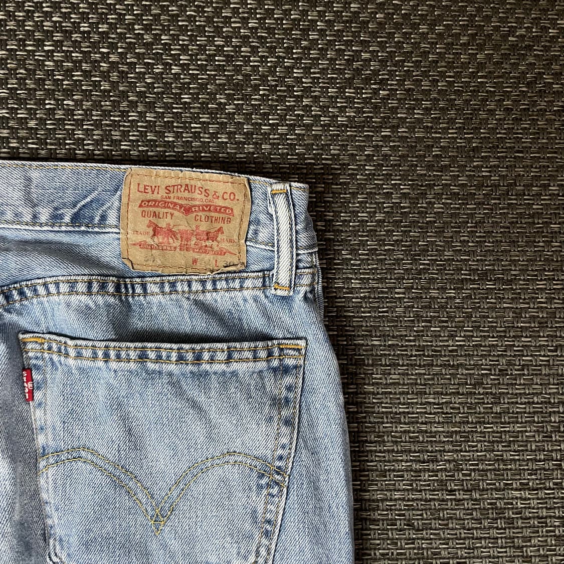 (32) 리바이스 505 스트레이트핏 32X30 연청 데님 팬츠 상품이미지6