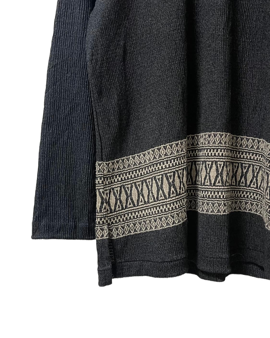 Ethnic Ribbed Half-neck Knit BL 상품이미지4