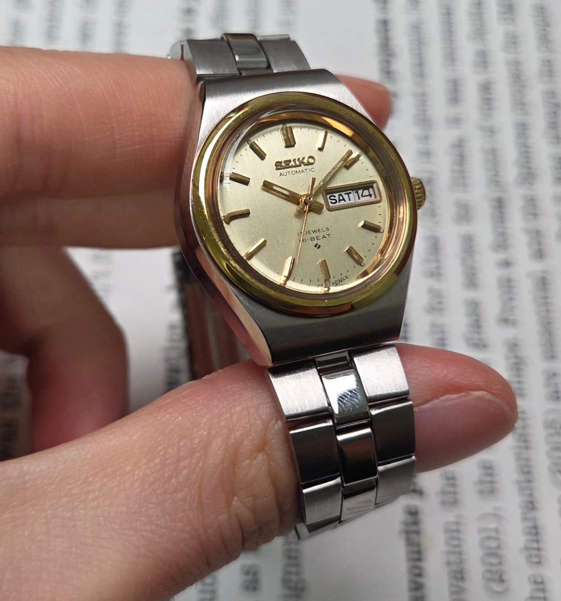 빈티지 세이코 하이비트 샴골판 데이데이트 여성용 브레이슬릿 ver. 상품이미지5