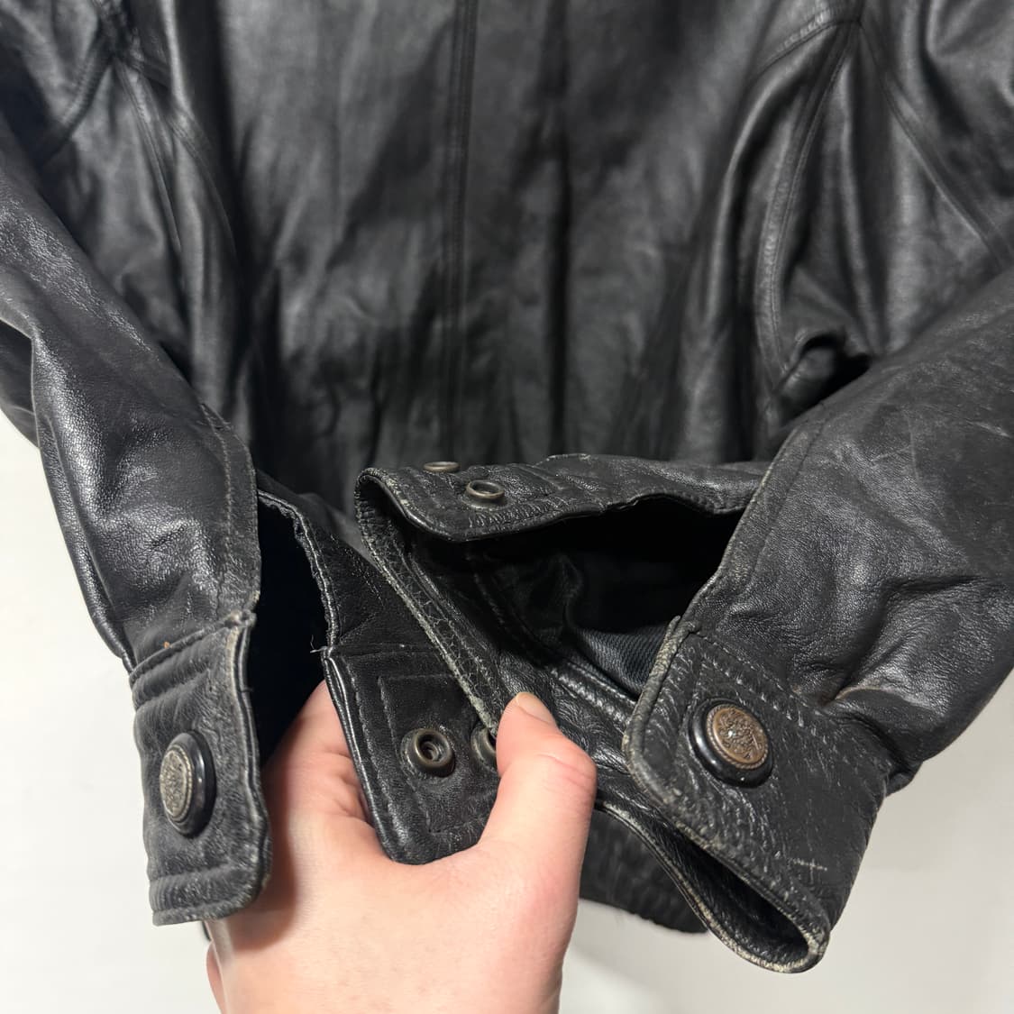 VTG 빈티지 100% 쉽스킨 양가죽 A2 봄버 자켓 상품이미지5