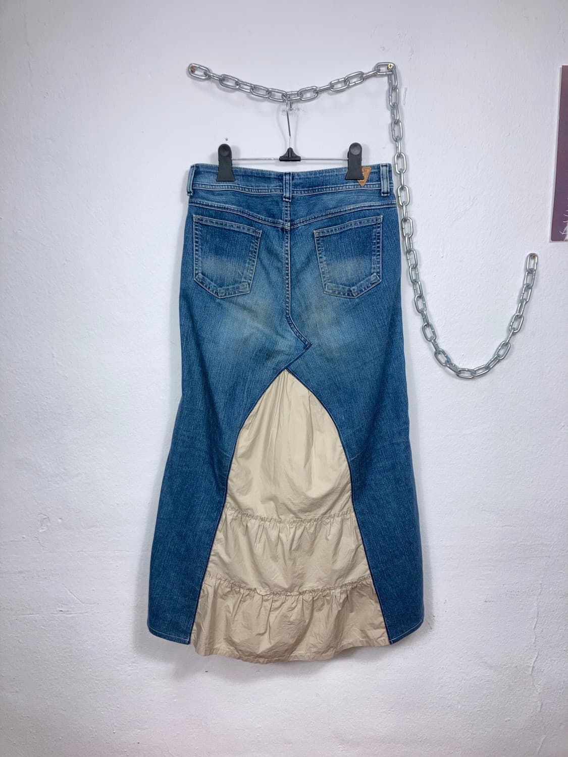 빈티지 데님 롱스커트 상품이미지4