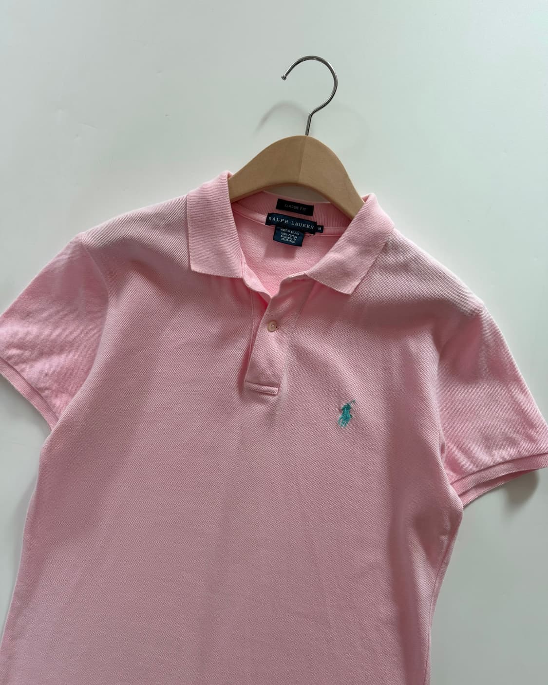 Polo 랄프로렌 우먼 베이비핑크컬러 PK 카라티셔츠 상품이미지4