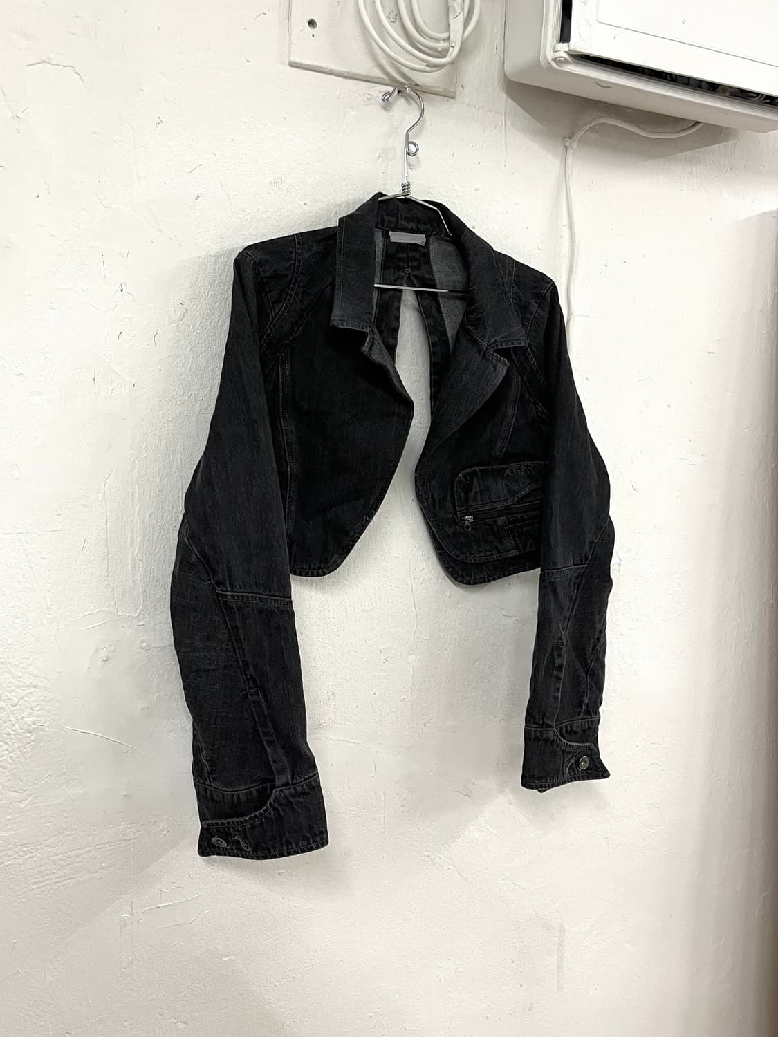 에이시네틱스 데님 크롭 블레이저 자켓 상품이미지3